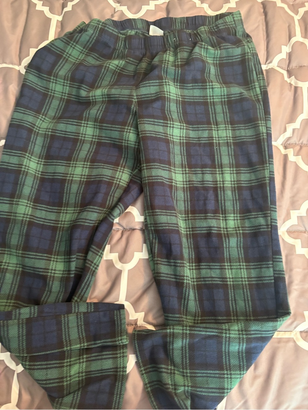 Wondershop Green and Navy Plaid Flannel Pajama Pants